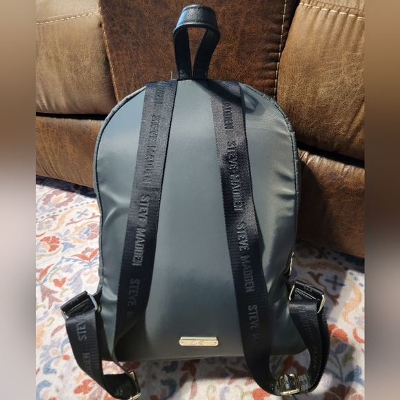 Steve Madden Handbags - Steve Madden Backpack Charcoal Color GUC